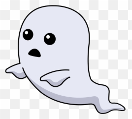 Simple Cartoon Ghost Png Transparent Background Free - Png