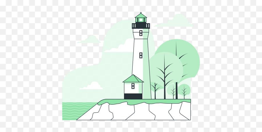 Lighthouse Amico Style - Lighthouse Png,Lighthouse Transparent Background