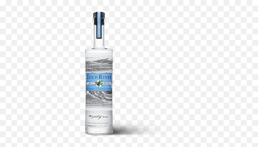Download Experience The True Taste Of Wild Blueberries With - Cold River Vodka Png,Liquor Bottle Png
