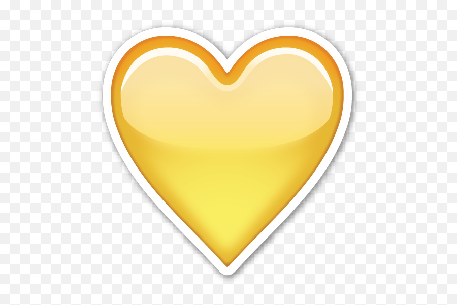 Pin Af Digterinden På Love To My - Yellow Heart Emoji Sticker Png,Yellow Heart Png