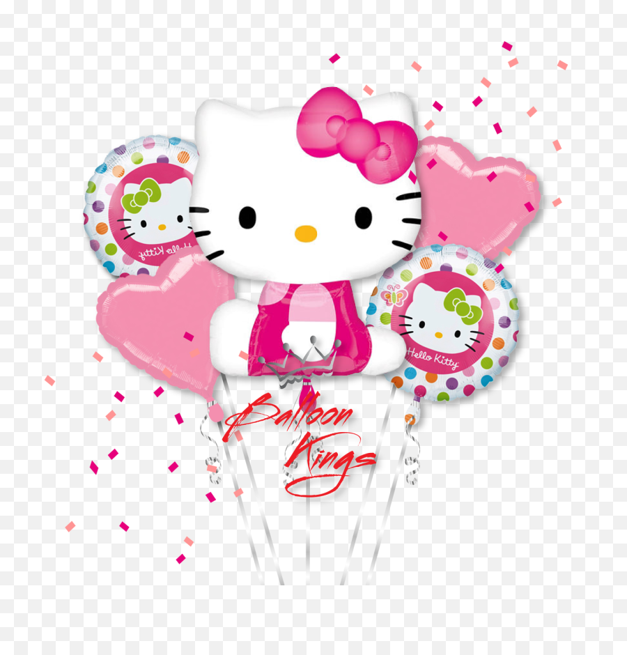 Ballons Clipart Hello Kitty - Birthday Hello Kitty Background Png,Hello Kitty Png