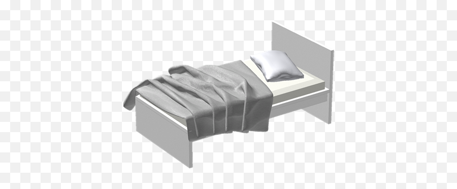 Messy Modern Bed - Roblox Twin Size Png,Bed Transparent