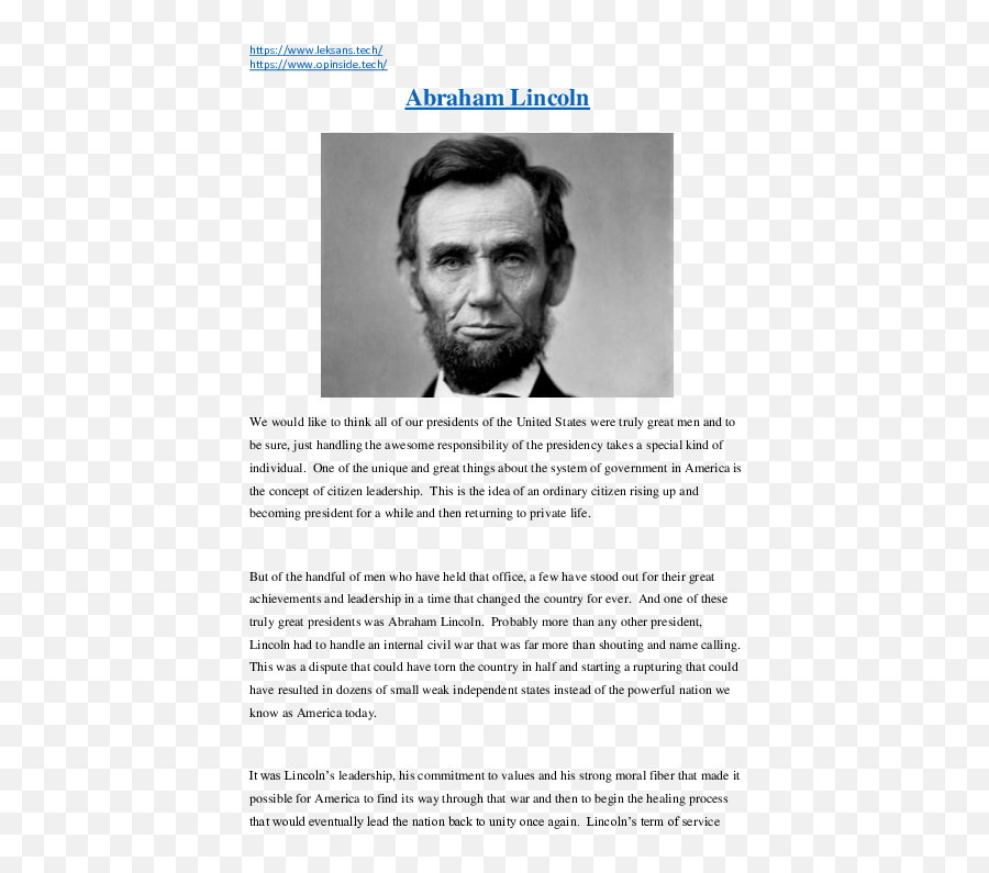 Pdf Abraham Lincoln Ridzo U - Academiaedu Abraham Lincoln Png,Abraham Lincoln Png