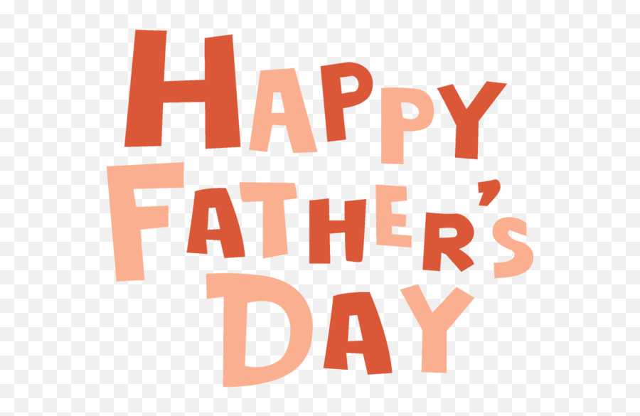 Fathers Day Orang Text Art For Happy - Vertical Png,Happy Fathers Day Png