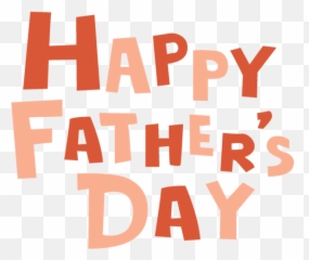 Fathers Day Orang Text Art For Happy - Vertical png