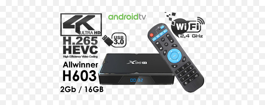 X96h Android 90 Tv Box Allwinner H603 2gb Ram 16gb Rom 24g Png