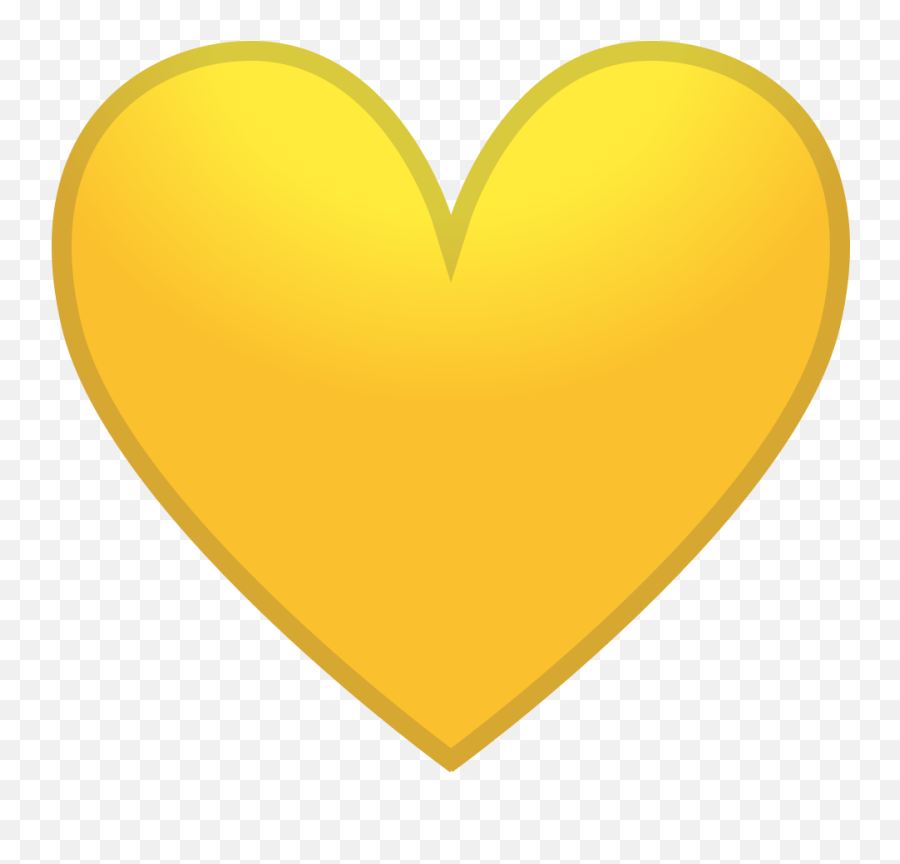 Yellow Heart Free Icon Of Noto Emoji People Family U0026 Love - Yellow Heart Transparent Icon Png,Heart Symbol Png