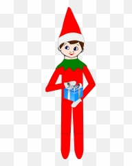 Elf - Clip Art Png,Elf On The Shelf Png