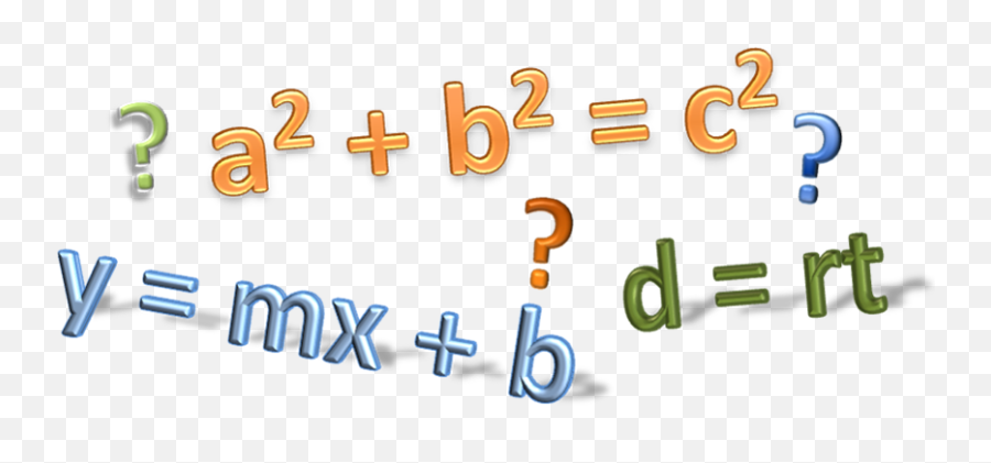 Transparent Clipart Of Math Equations - Math Support Png,Equations Png