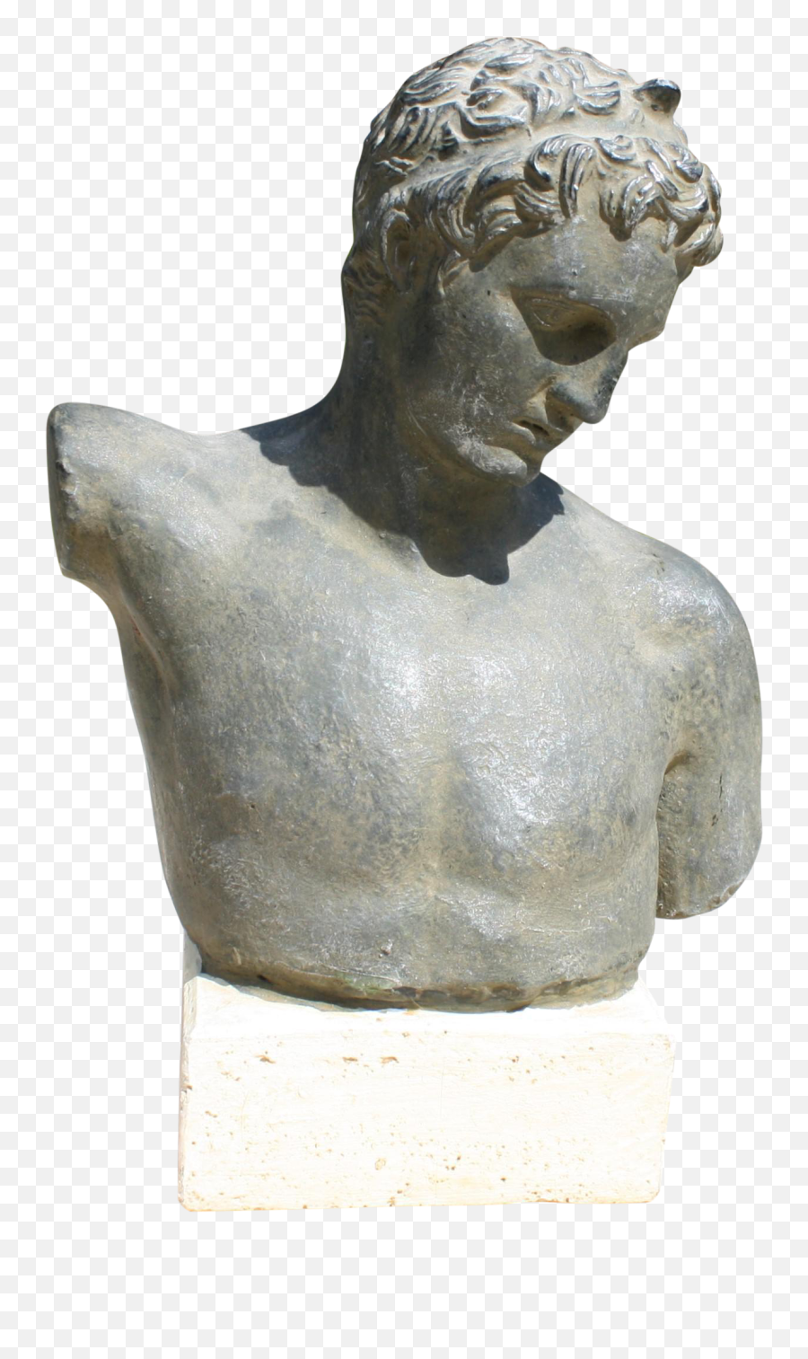 Download Vintage Greek Male Bust - Ancient Greek Sculpture Png,Greek Bust Png