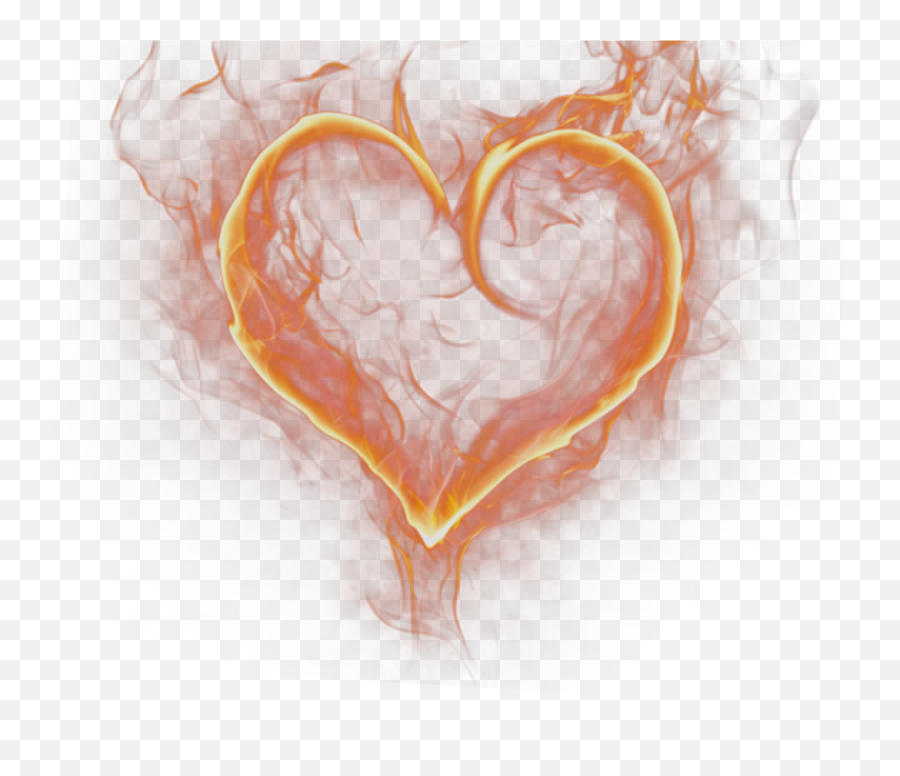 Fire Heart Manipulation Editing - Transparent Fire Heart Png,Fire Background  Png - free transparent png images 