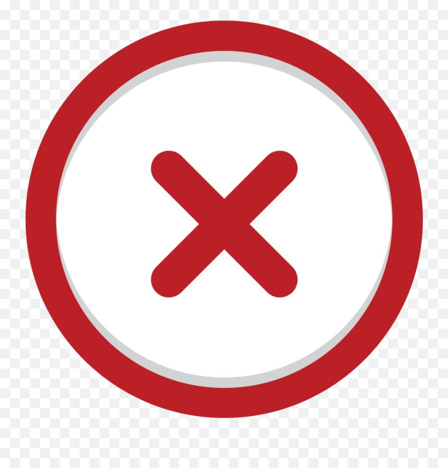 Free Incorrect Sign Circle Png With - Cross Circle Icon,Red Circle With Line With Transparent Background