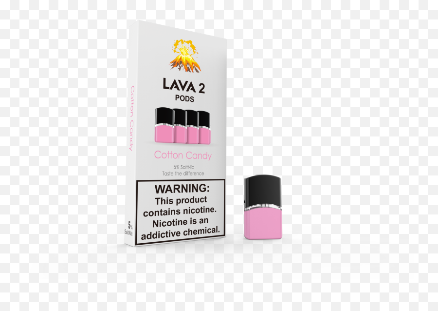 Cotton Candy Pods Pack Of 4 5 Salt Nicotine By Volume - Lava Pod Flavors Png,Cotton Candy Transparent