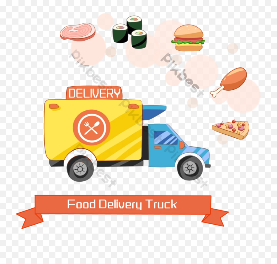 Restaurant Catering Delivery Car Meal - Commercial Vehicle Png,Meal Icon