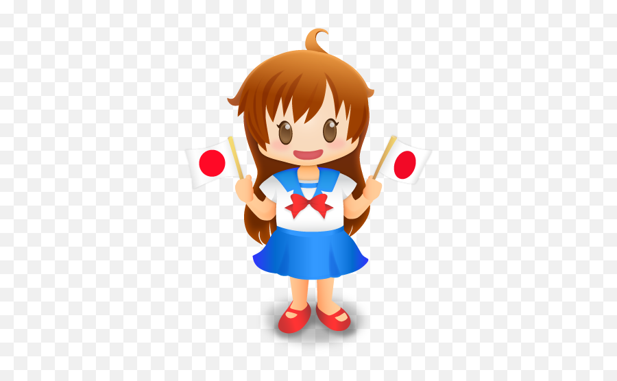 Download Free Cute Cartoon Girl - Cute Cartoon Girl Smiling Transparent Png,Cute Girl Icon