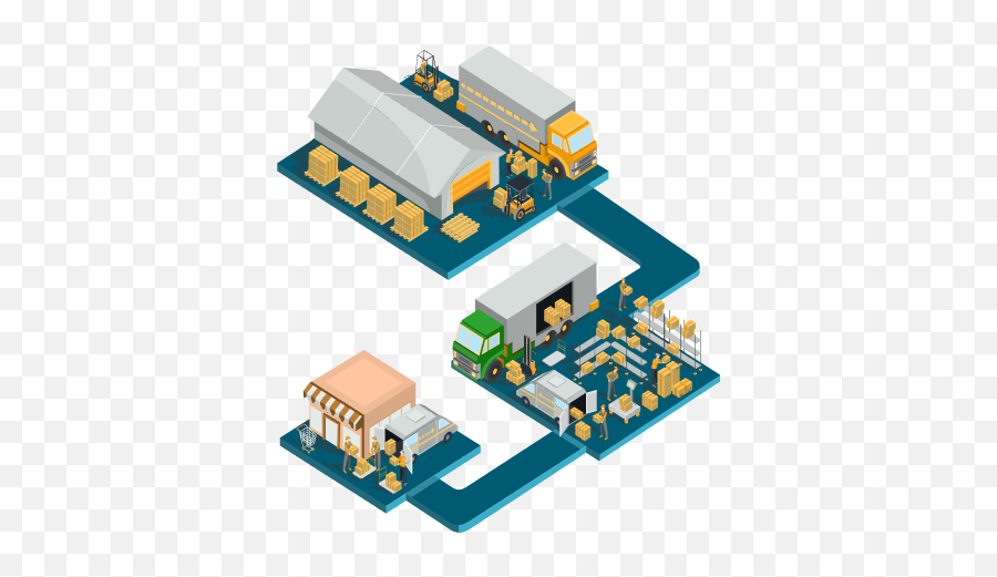 Logistics And Storage - Distribution Isometric Png,Logistic Icon