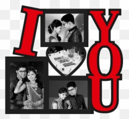 I Love You Photo Frame Spf 502 - png