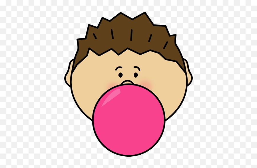 Png Boy Blowing Bubblegum Bubble - Bubble Gum Clip Art,Bubblegum Png