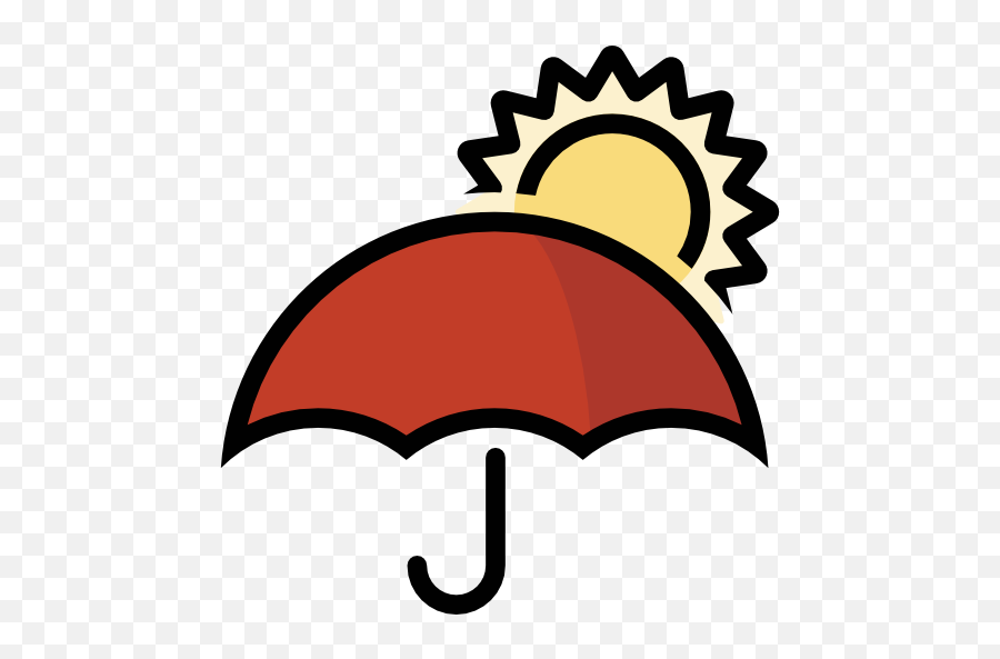Sun Umbrella - Free Weather Icons Award Ribbon Icon White Png,Umbrella Icon