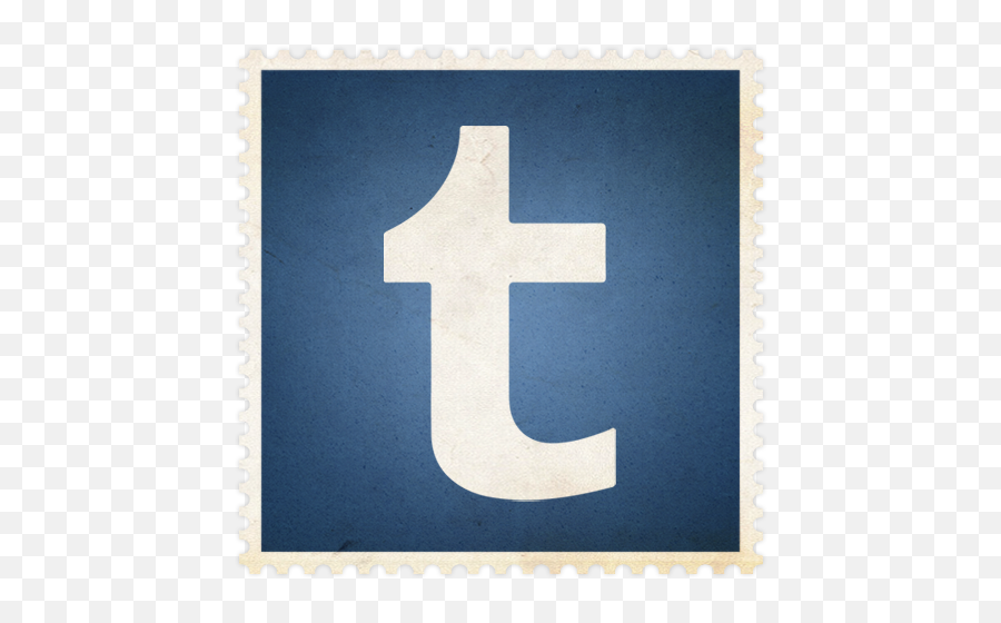 Tumblr Icon - Flat Vintage Social Icons Softiconscom Itfaiye Png,Postage Stamp Icon