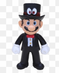 Super Mario 5u0027u0027 Figure Cappy Black Tuxedo Outfit New - Hat png