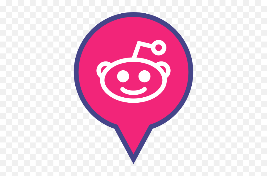 Media Logo Pin Reddit Social Icon - Reddit Black Logo Png,Reddit Icon Transparent