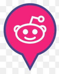 Media Logo Pin Reddit Social Icon - Black png