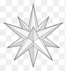 12 - Point 3d Paper Star Pattern And Instructions 6 Pointed Star 3d Png,3d Star Png