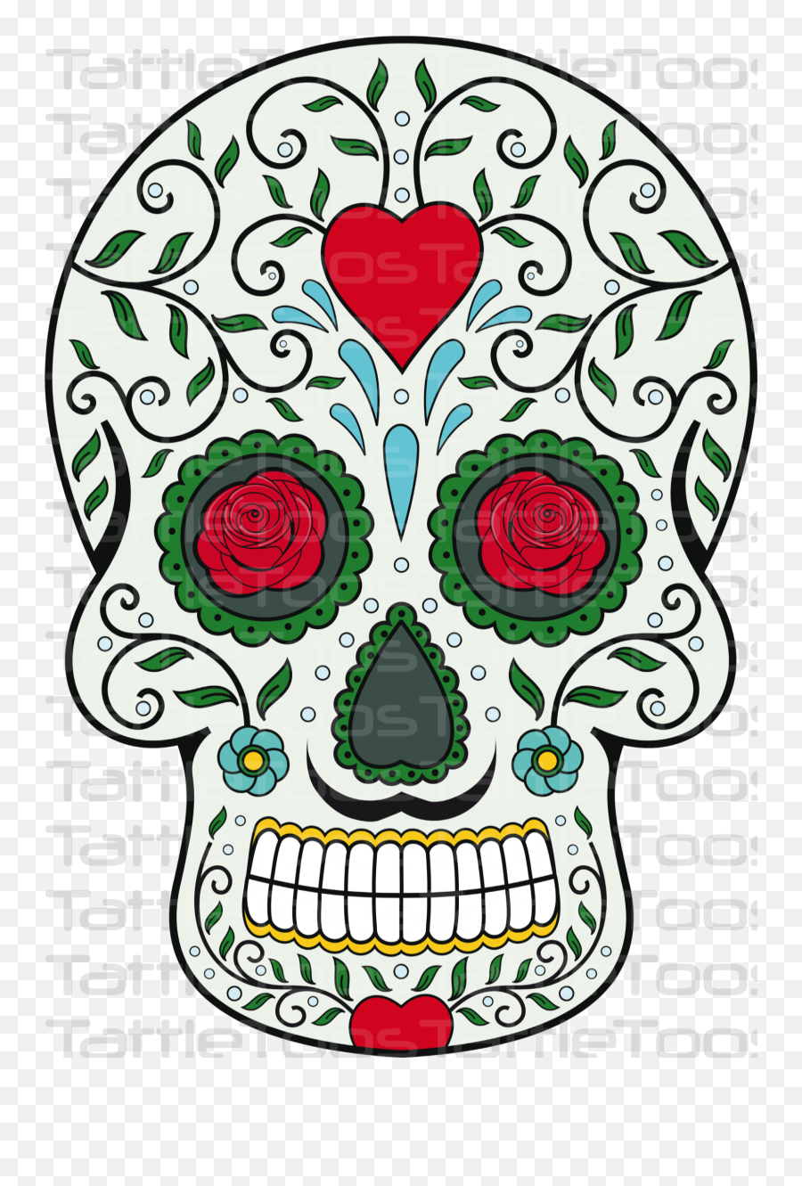 Sugar Skull Pumpkin Skulls - Sticker Dia De Muertos Png,Mexican Skull Png