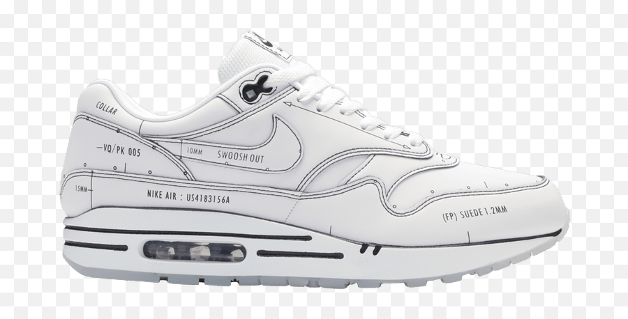 White Nike 90 Cheap Air Max Shoes - Nike Air Max Sketch To Shelf White Png,White Nike Logo Transparent