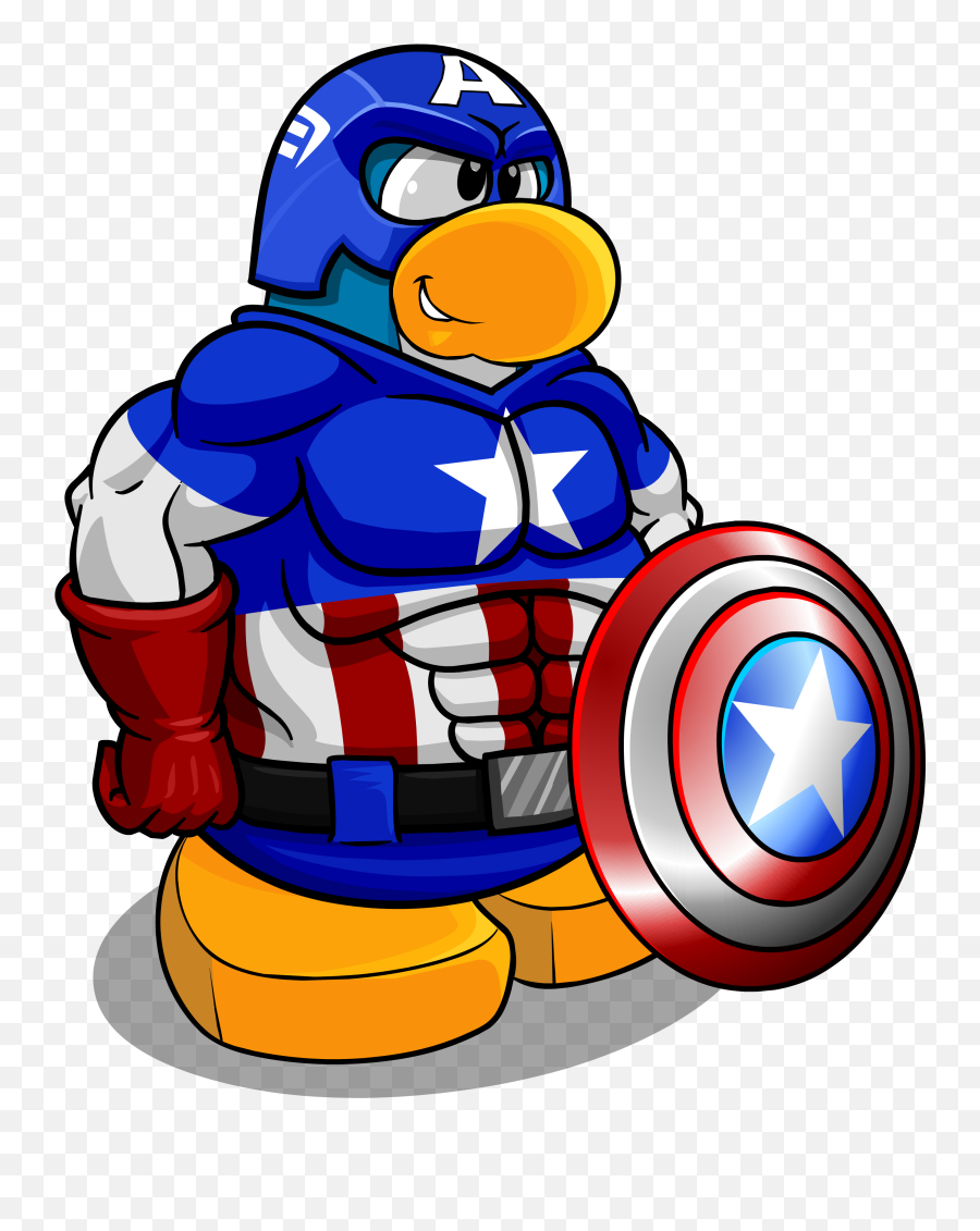 Captain America Clipart File - Club Penguin Captain America Capitan America Club Penguin Png,Captain America Png