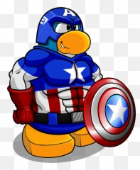 Captain America Clipart File - Club Penguin Capitan png