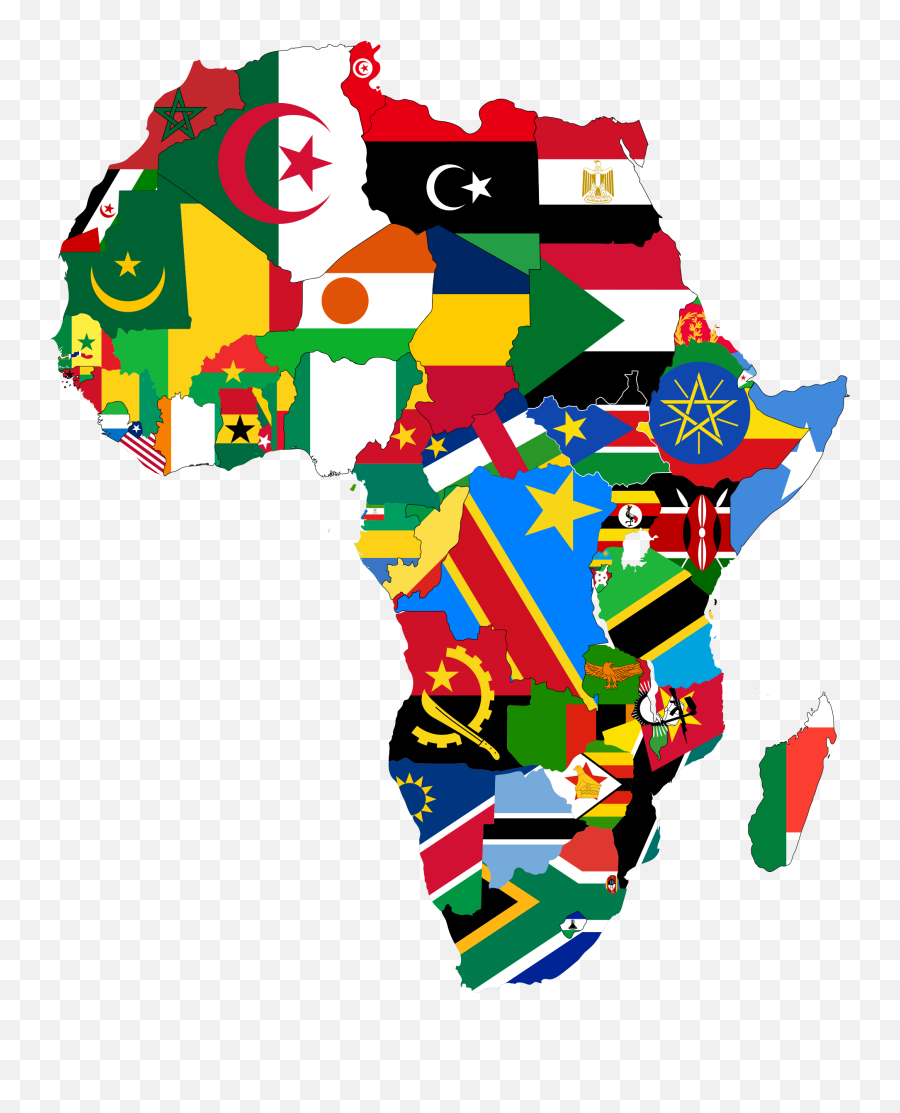 Download Africa Flag Png - Africa Flag Map Png,Flags Png