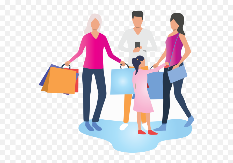 Family Day People Standing Sharing For - Consumer Vector Png,People Standing Png