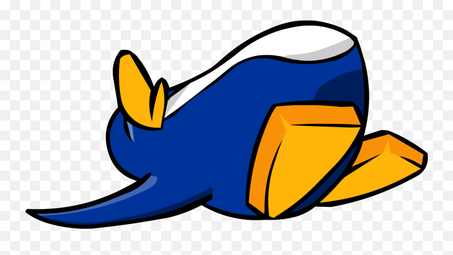 Download Old Blue Penguin Sleeping - Club Penguin Dead Penguin Png,Club Penguin Png