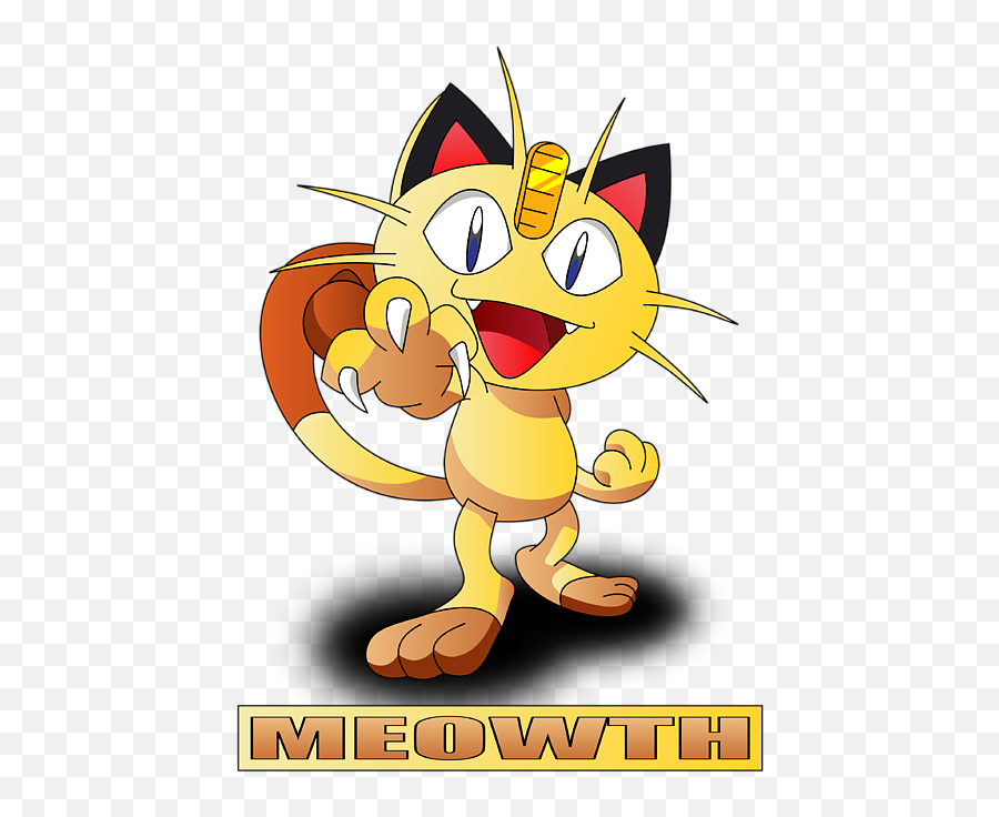 Meowth Bath Towel For Sale - Popular Pokemon Characters Png,Meowth Png