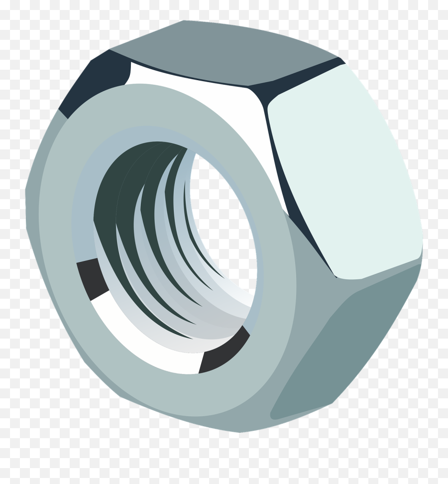 Fastener Hardware Metal - Clipart Nut And Bolt Png,Nut Png