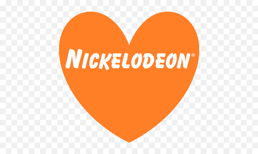 Five Live - Orange Heart Shaped Nickelodeon Logo Png,Nickelodeon Logo History
