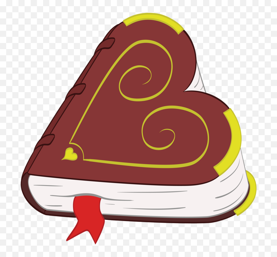 1715005 - Artistminiferu Book Cutie Mark Heart Shaped Clip Art Png,No Symbol Transparent