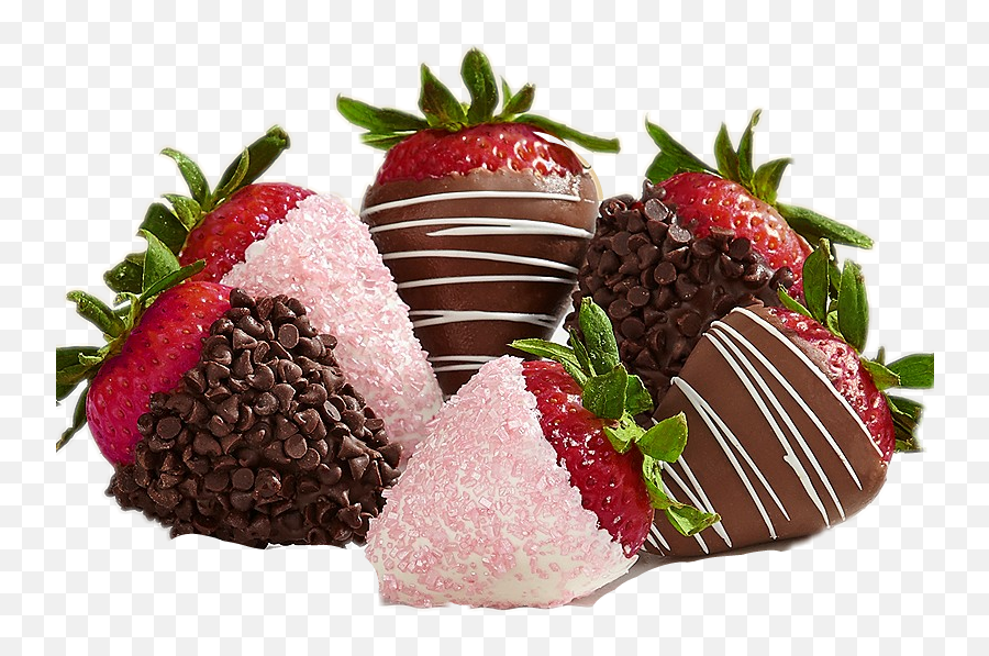 Download Strawberries Chocolate - Gift Basket Hd Png Strawberry,Strawberries Png