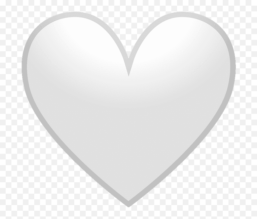 White Heart Emoji Clipart Free Download Transparent Png - Heart,Heart Emoji Transparent