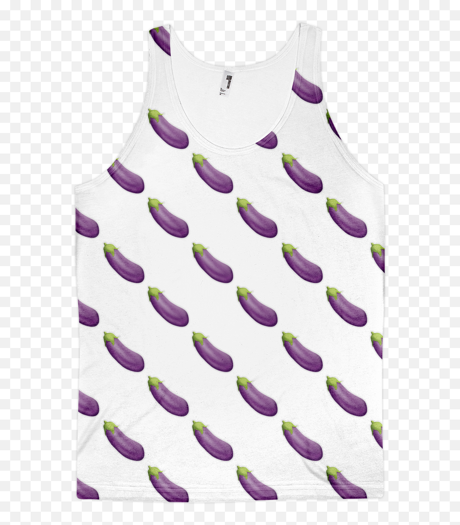 Download Hd All Over Emoji Tank Top Eggplant Just Png - Grape,Eggplant Emoji Transparent