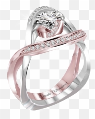 Download Avant Garde Wedding Ring Set Hd Png - Rings