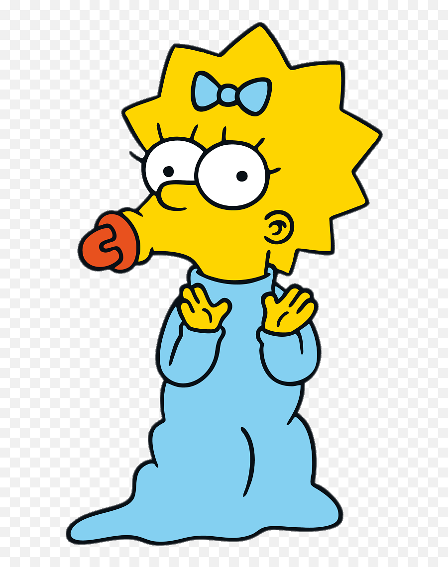 Maggie Simpson With Pacifier - Maggie Simpson Png,Pacifier Png