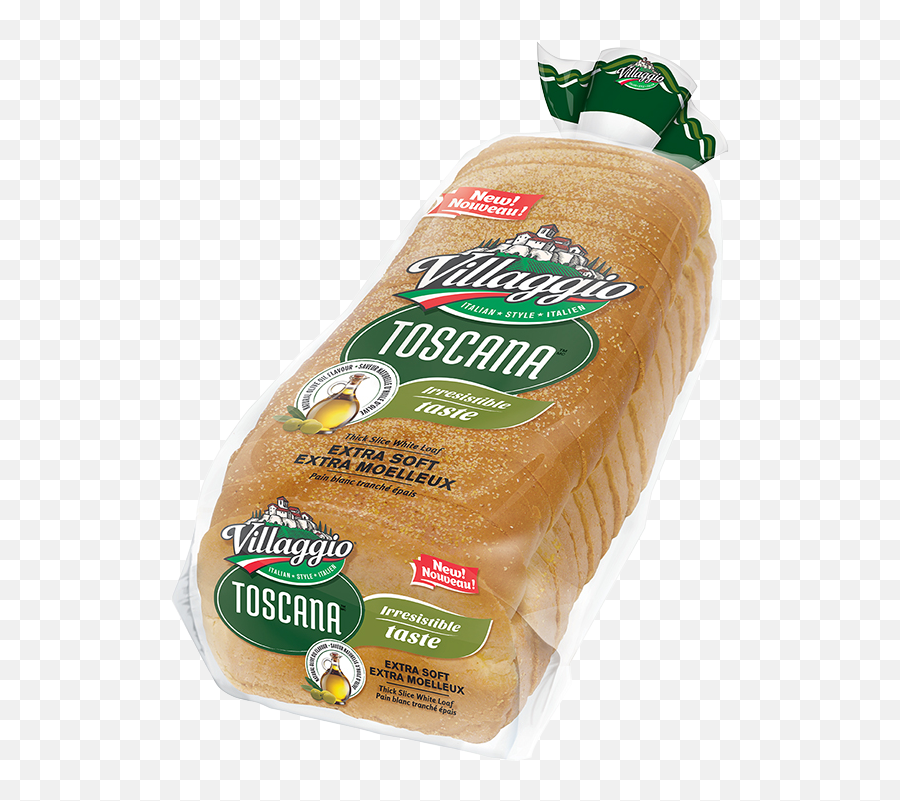 Villaggio Toscana Thick Slice White Loaf - Whole Wheat Bread Png,Loaf Of Bread Png
