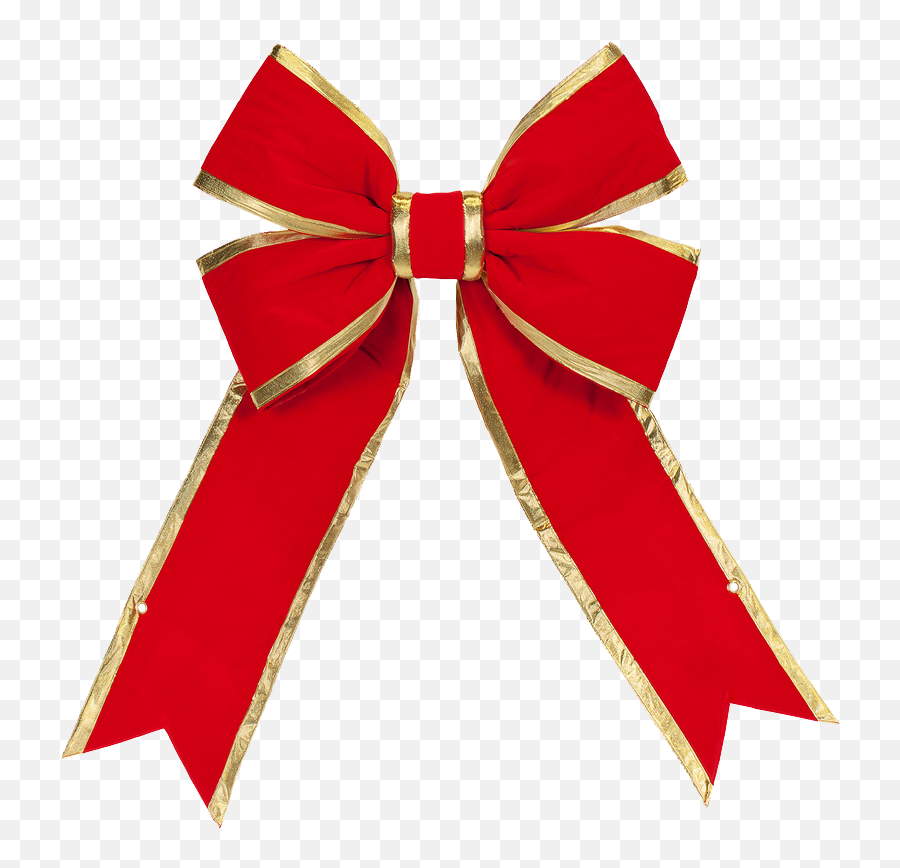 Christmas Bows - Gold Red Christmas Bow Png,Christmas Bow Transparent