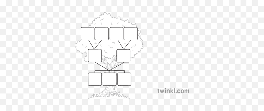 Family Tree Template Black And White Illustration - Twinkl Family Tree Black And White Png,Family Tree Png