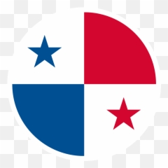 Panama Flag - Bandera Emoji Clipart Full Size With Red And Blue Star png