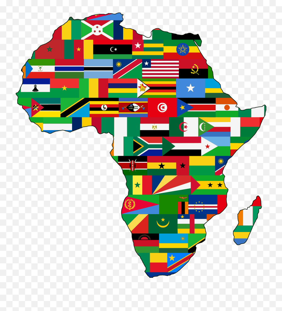 Line Flag Of South Africa Png Clipart - Africa Clipart Transparent Background,Africa Png