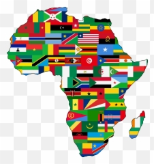 Line Flag Of South Africa Png Clipart - Africa Clipart Transparent Background,Africa Png